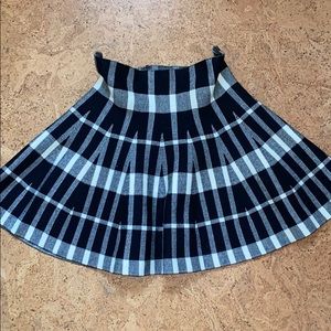 Plaid Grunge Circle Skirt